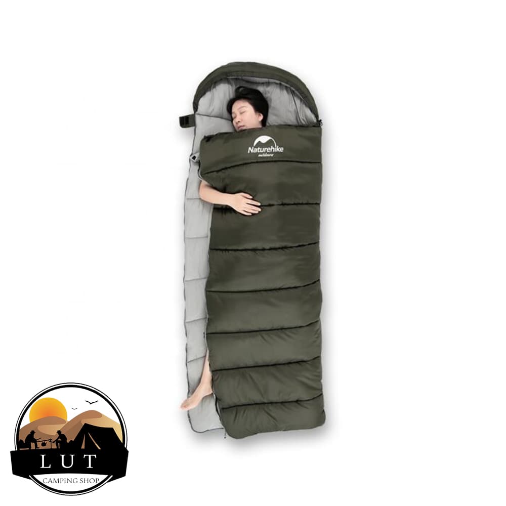 کیسه خواب الیاف نیچرهایک مدل Naturehike U350 – مستطیلی، کامفورت -1°C، وزن 1.7 کیلوگرم، قابل اتصال و چندمنظوره — تصویر ۴