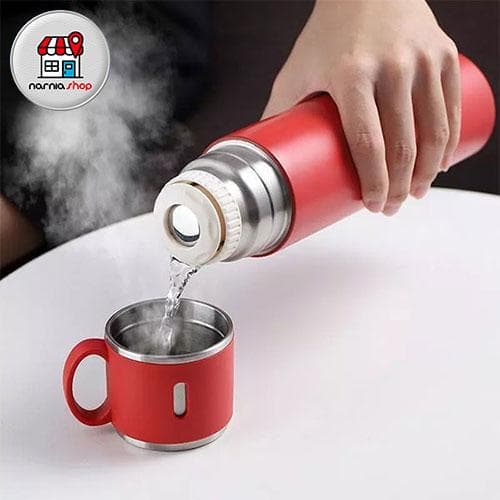 فلاسک نیم لیتری کادویی 3 کاپ VACUUM — تصویر ۲