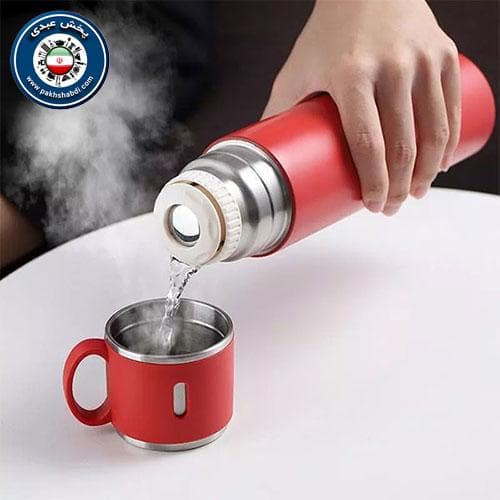 فلاسک نیم لیتری کادویی 3 کاپ VACUUM — تصویر ۶