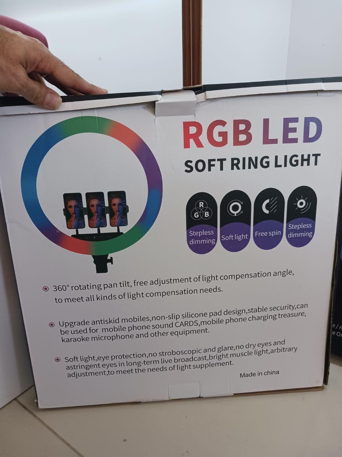 رینگ لایت RGB LED MJ45 — تصویر ۶