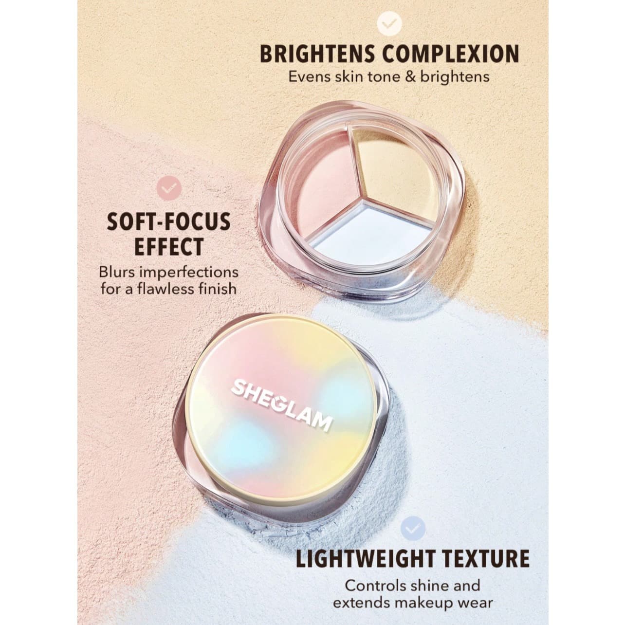 پودر فیکس سه در یک Radiance Ring شیگلم — تصویر ۴