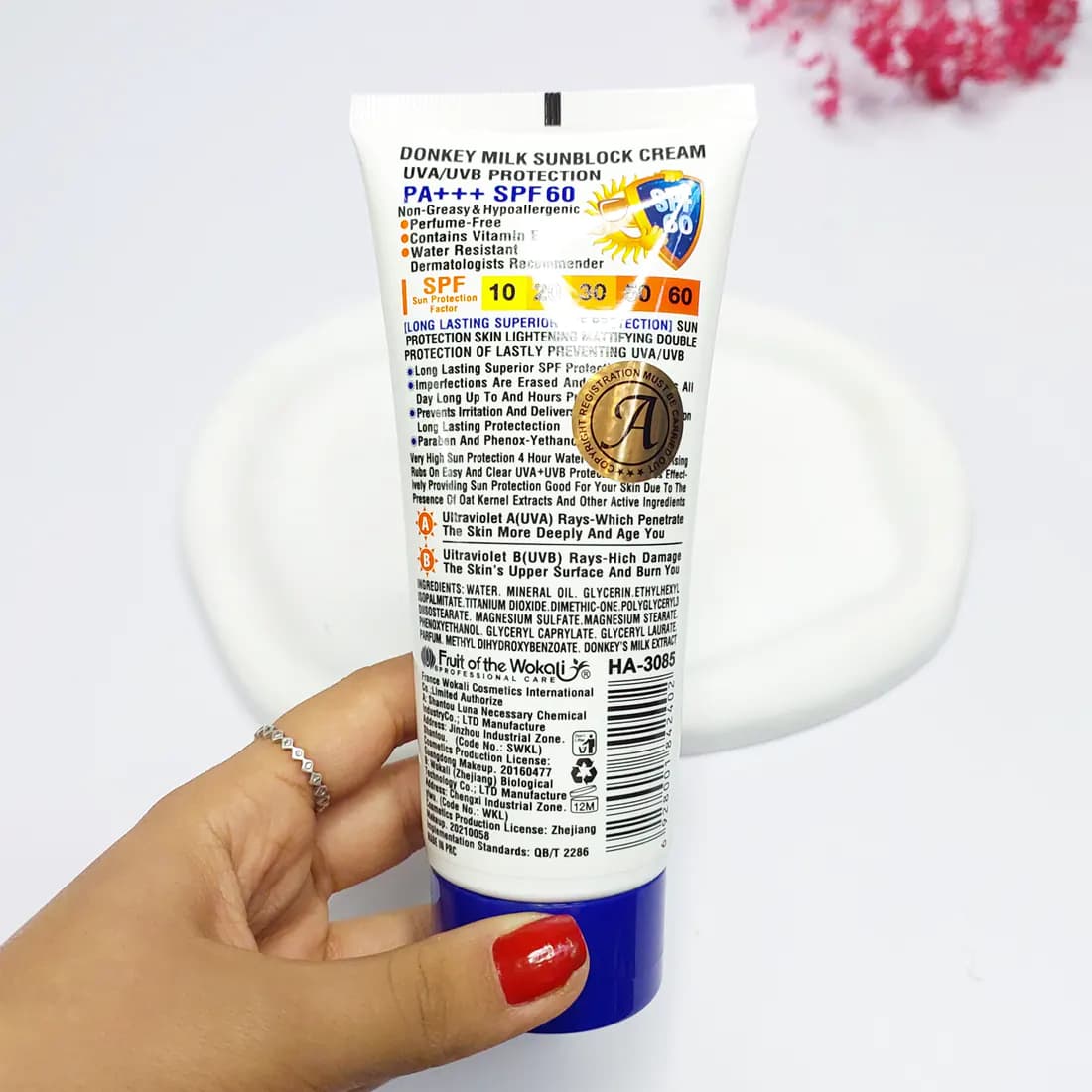 کرم ضدآفتاب شیر الاغ وکالی SPF60 — تصویر ۴
