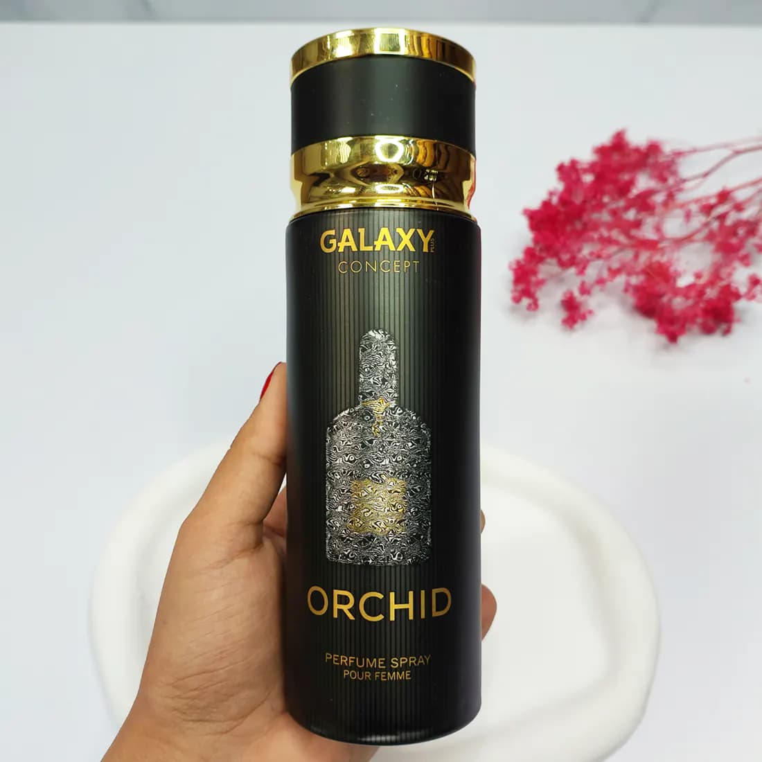 اسپری خوشبو کننده بدن زنانه گلکسی مدل ORCHID حجم 200 میلی لیتر