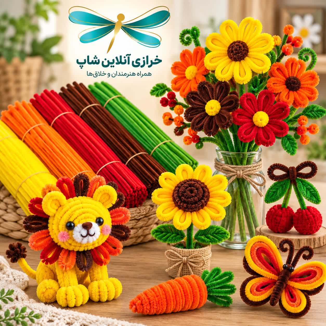 پک پیپ پاک کن پاییزی 6رنگ گد 2 (120عددی) هر رنگ 20عدد — تصویر ۵