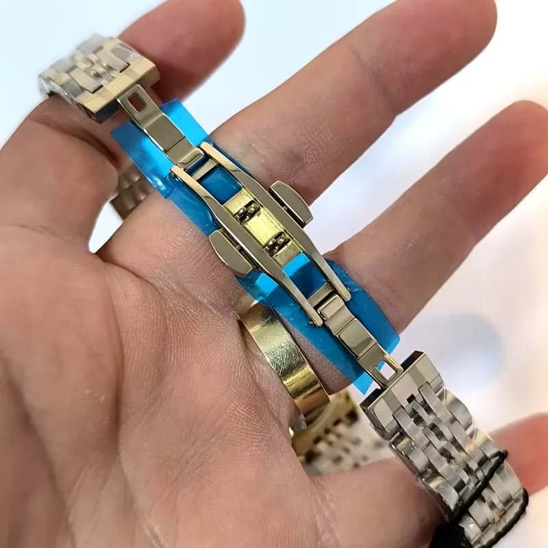 ساعت زنانه الگانس موتور ژاپن – رنگ ثابت – ضد آب – طرح سه موتور – 5000 — تصویر ۵