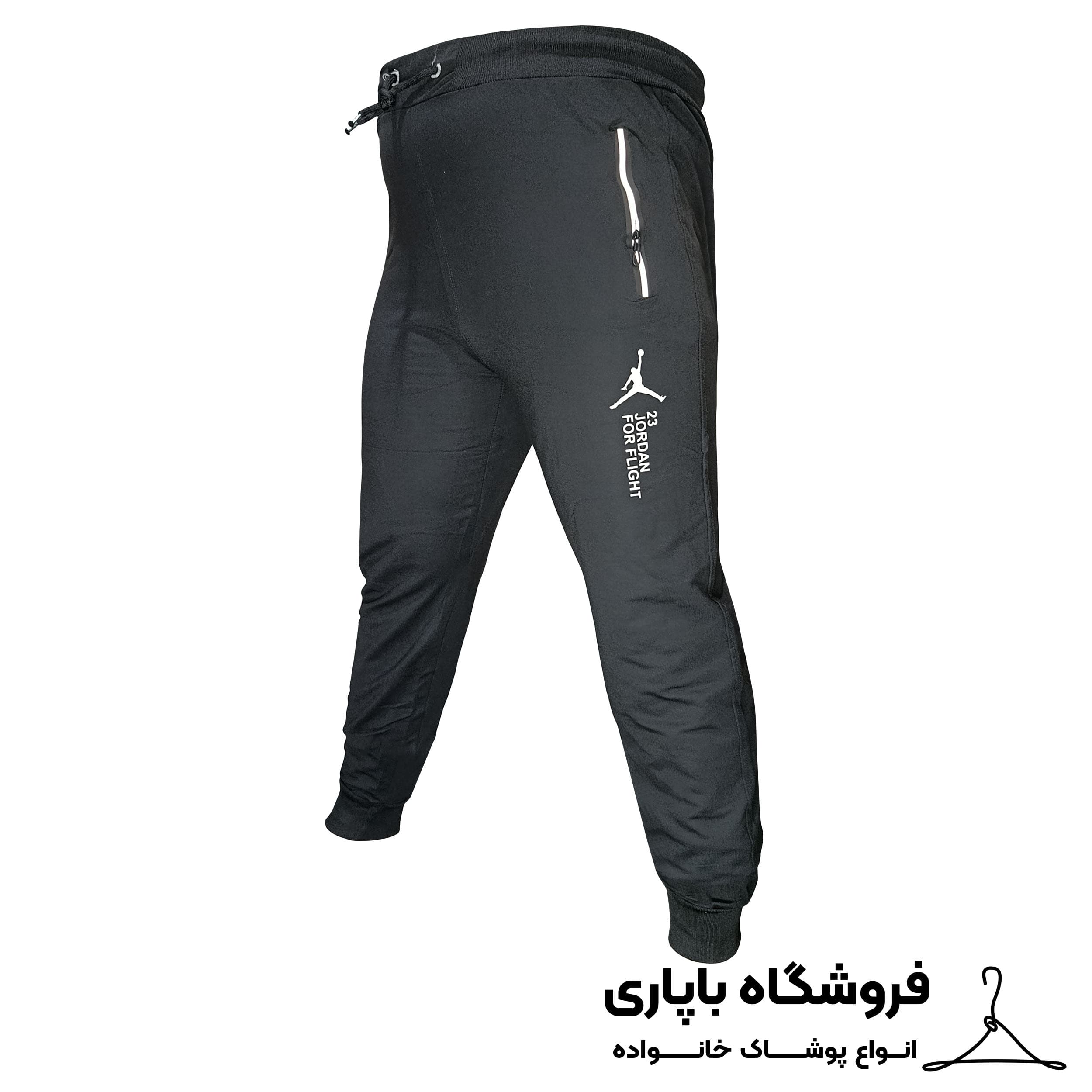 شلوار ورزشی عالی پوش مدل JORDAN کد RR-10348 رنگ مشکی — تصویر ۲
