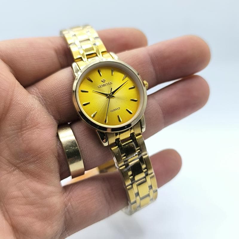 ساعت زنانه جم استار طلایی – Gemstar – 107002 — تصویر ۷