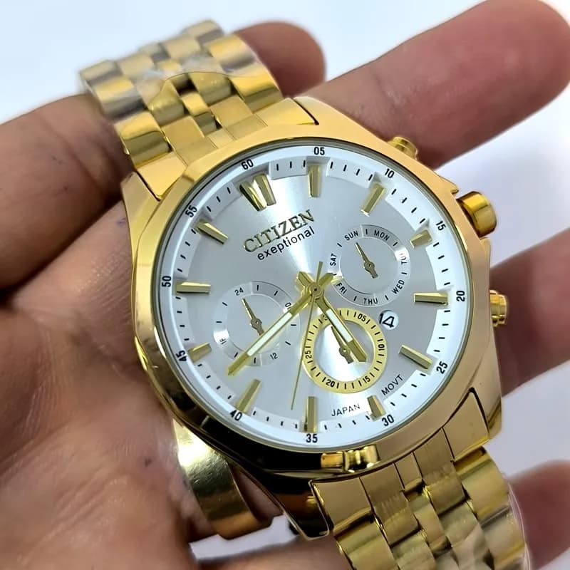 ساعت مردانه سیتیزن Exeptional – تاریخ دار – طرح سه موتوره – 4000 — تصویر ۶