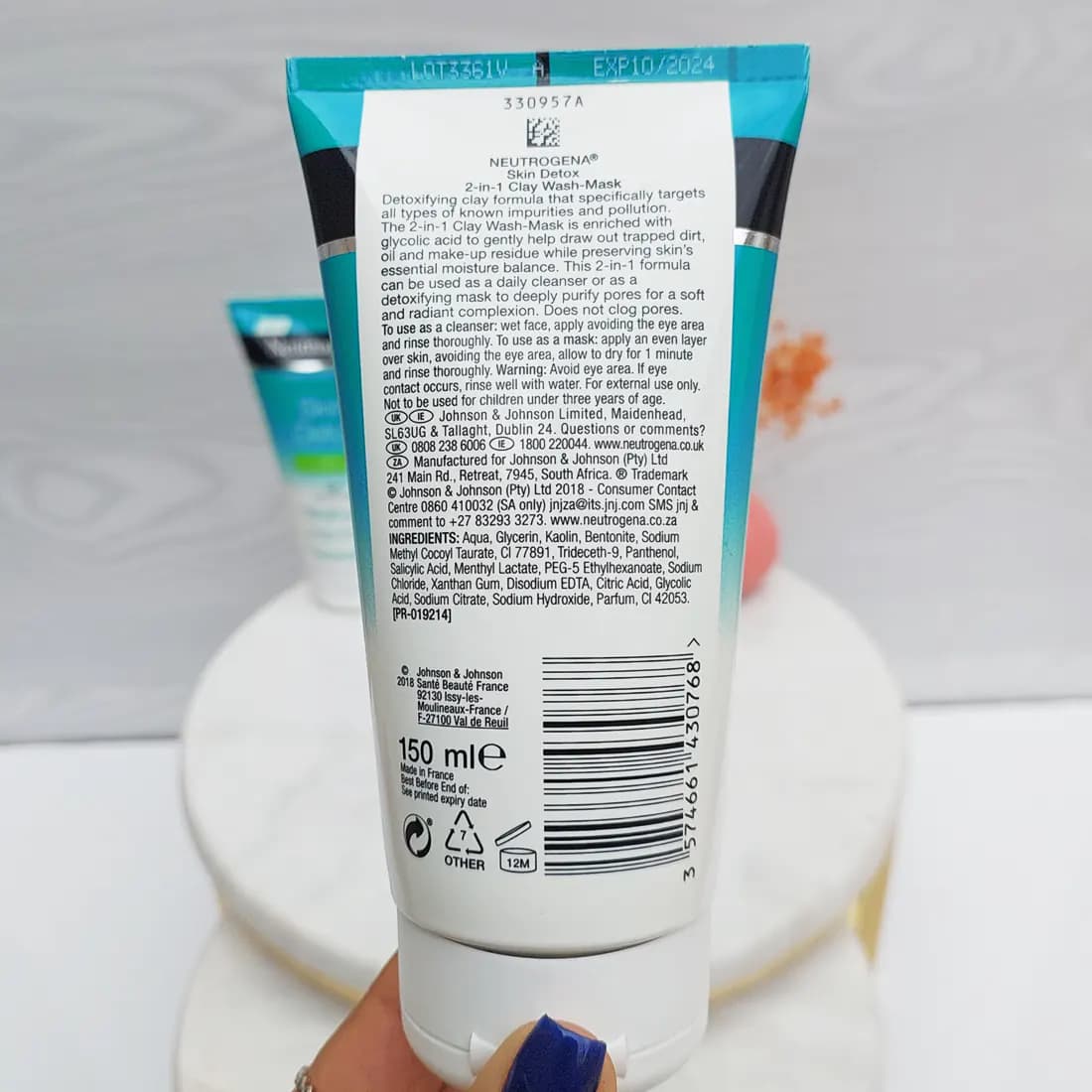 ماسک خاک رس نوتروژینا مدل Skin Detox حجم 150 میلی لیتر — تصویر ۲