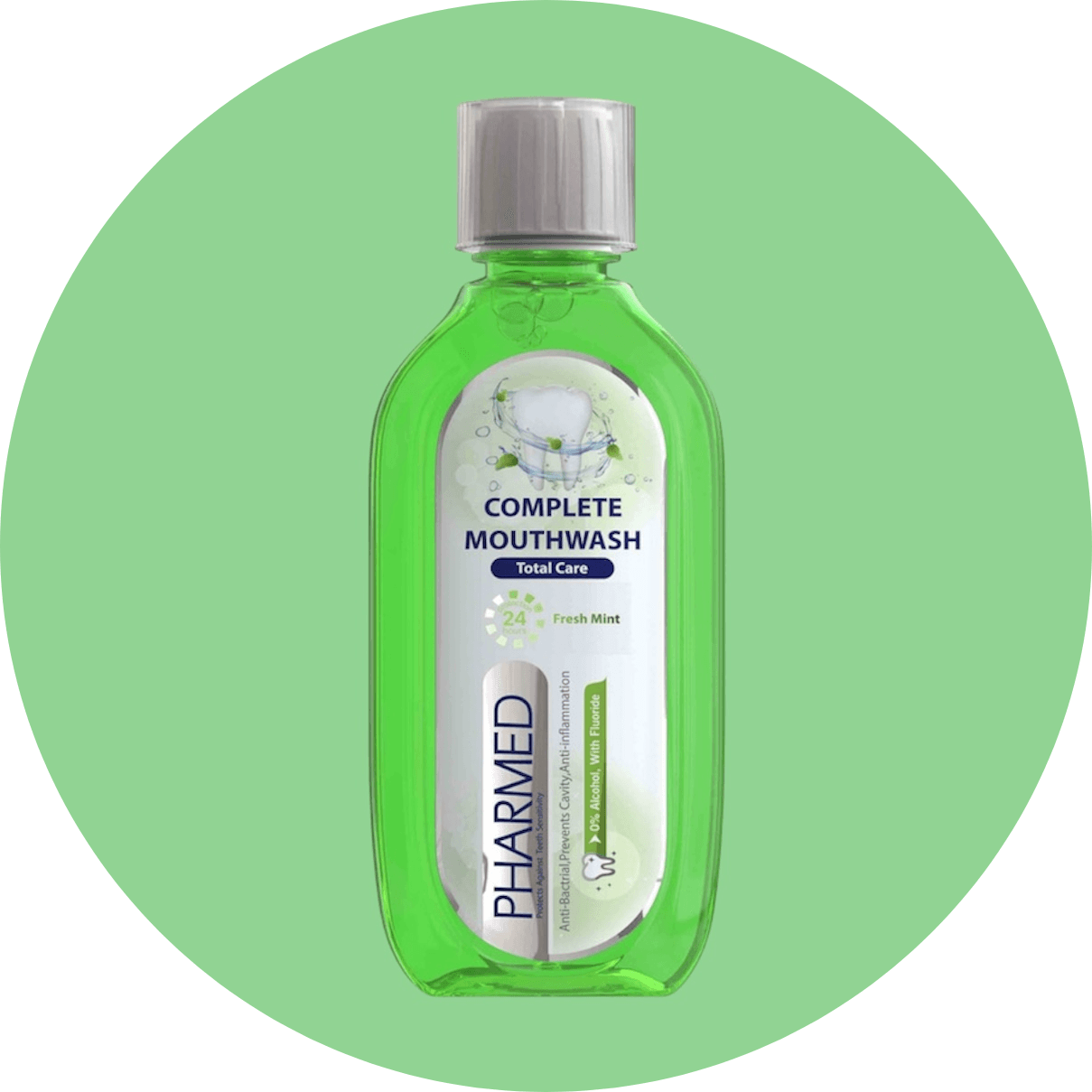 دهانشویه فارمد مدل چند منظوره مناسب دندان های حساس حجم 400 میل/Complete MouthWash