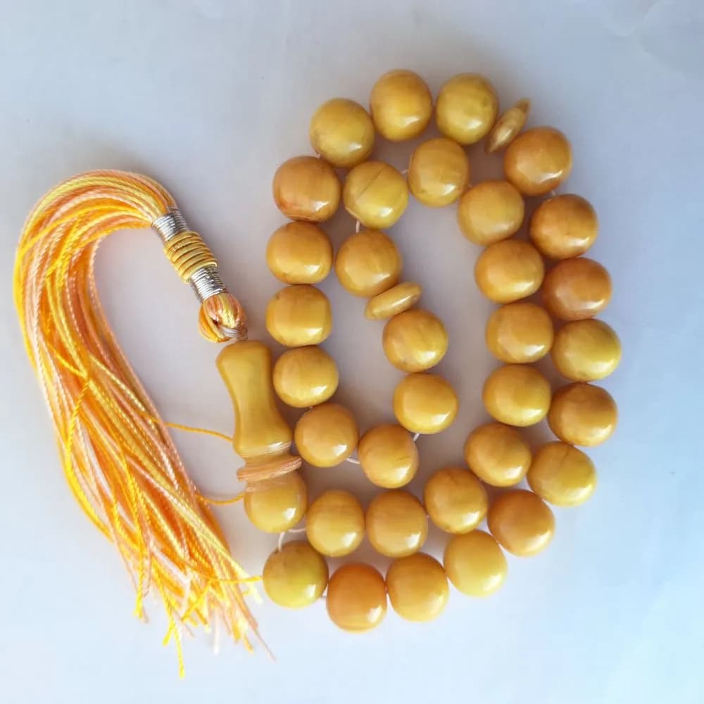 تسبیح سندلوس 33 دانه اصل کد 995 بودار تراش گرد آقابزرگ — تصویر ۲