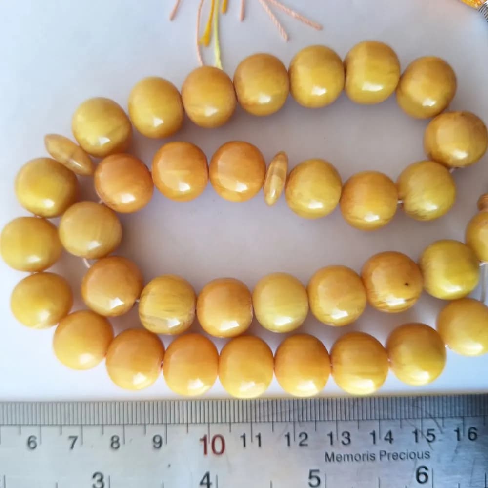 تسبیح سندلوس 33 دانه اصل کد 995 بودار تراش گرد آقابزرگ — تصویر ۷