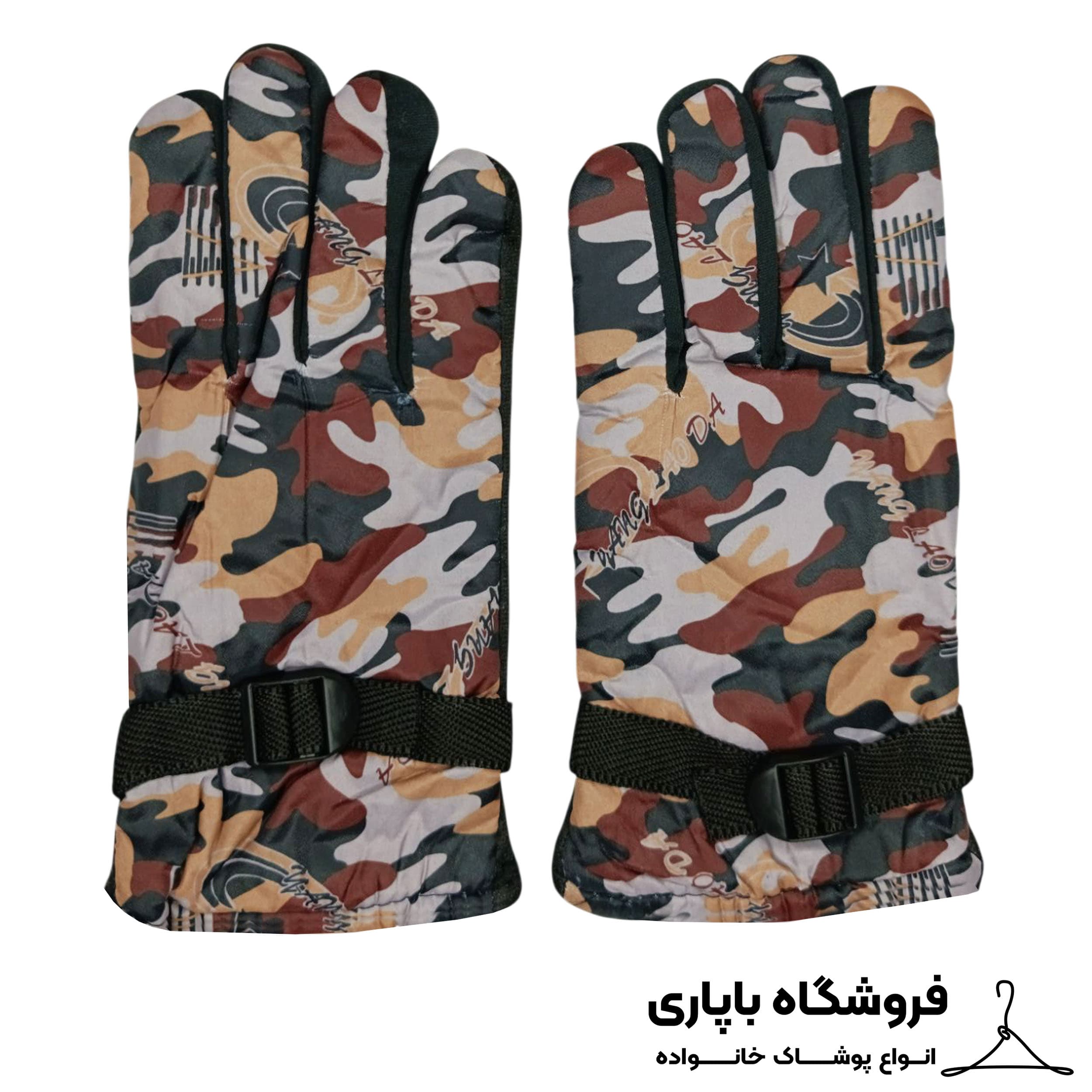 دستکش موتورسواری طرح چریکی کد 3015 — تصویر ۳