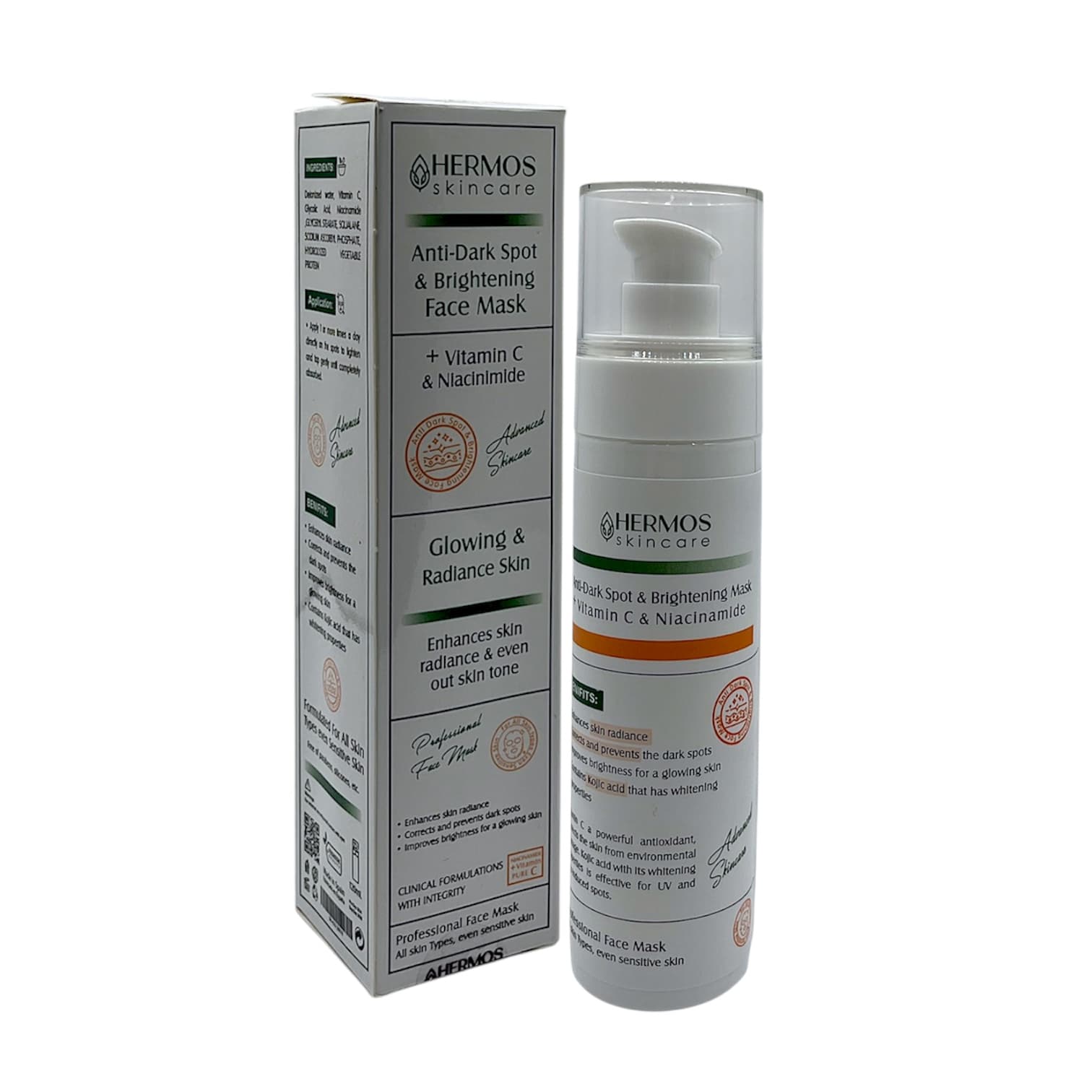 ماسک صورت کرمی ضدلک هرموس 120ml