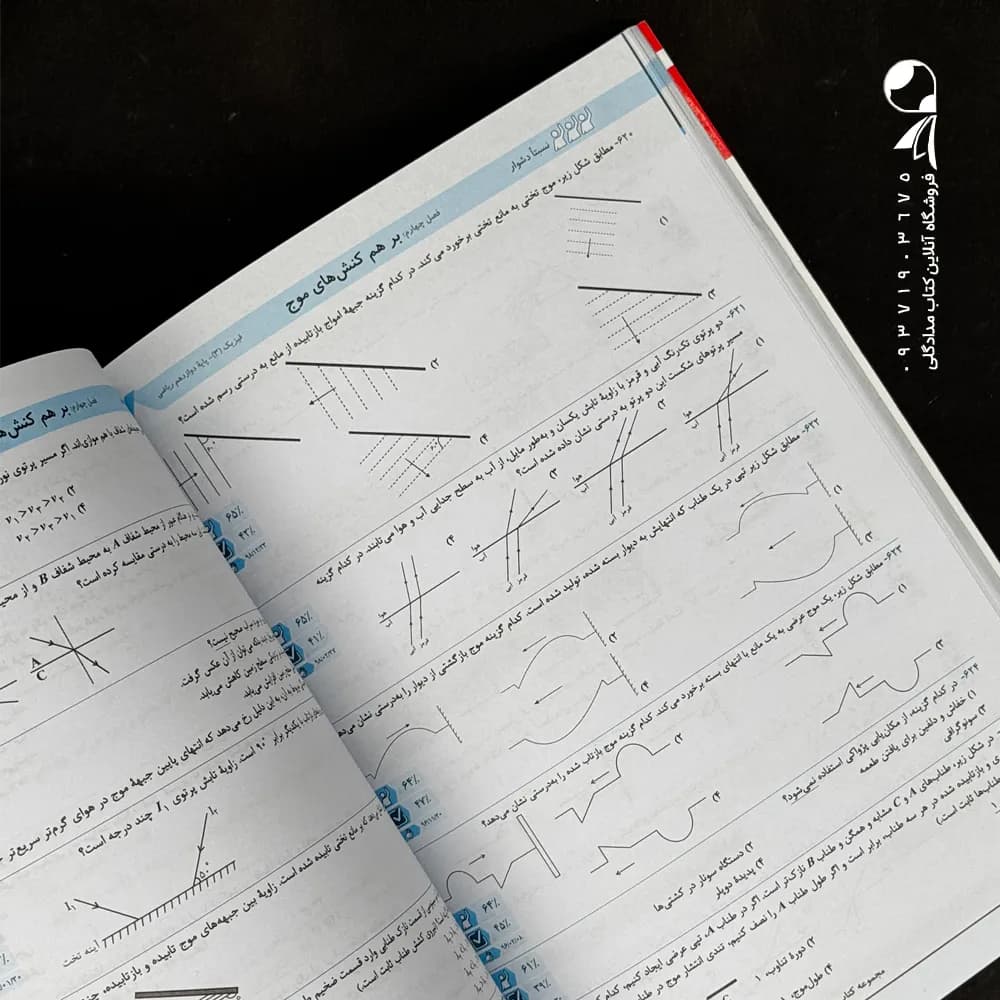 کتاب سه سطحی فیزیک دوازدهم رشته ریاضی انتشارات کانون قلم چی (دست دوم) — تصویر ۲