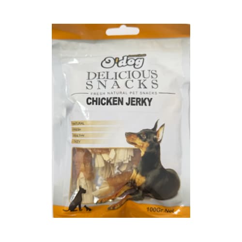 تشویقی سگ او داگ مرغ Odog Chicken Jerky وزن 100 گرم