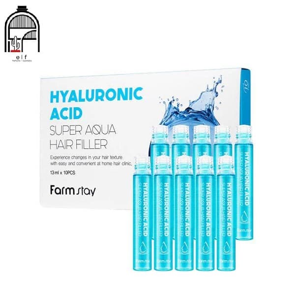 فیلر مو حاوی هیالورونیک اسید فارم استی Farmstay Hyaluronic Acid Super Aqua