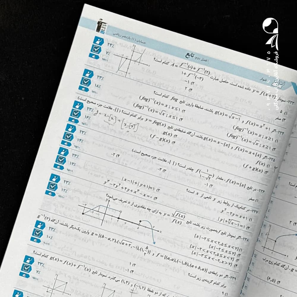 کتاب سه سطحی حسابان یازدهم انتشارات کانون قلم چی (دست دوم) — تصویر ۲