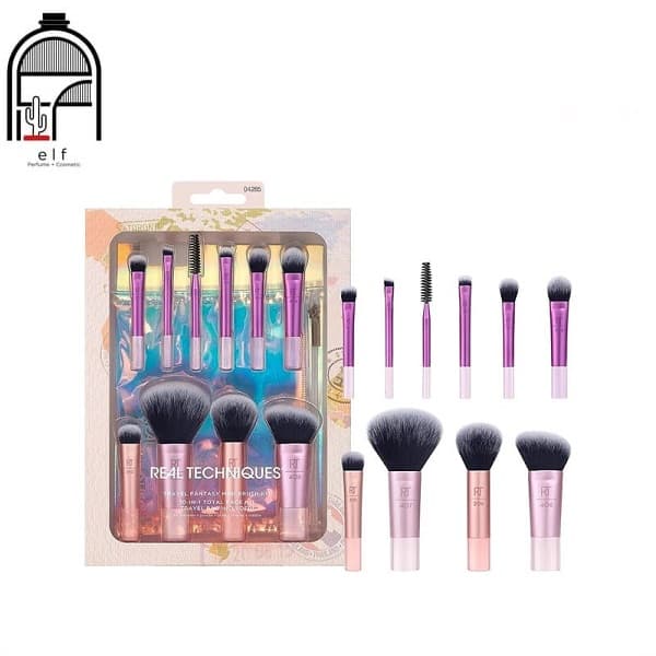 ست براش 10 عددی مینی همراه با کیف آرایشی Travel Fantasy Mini Brush Set 10 in 1