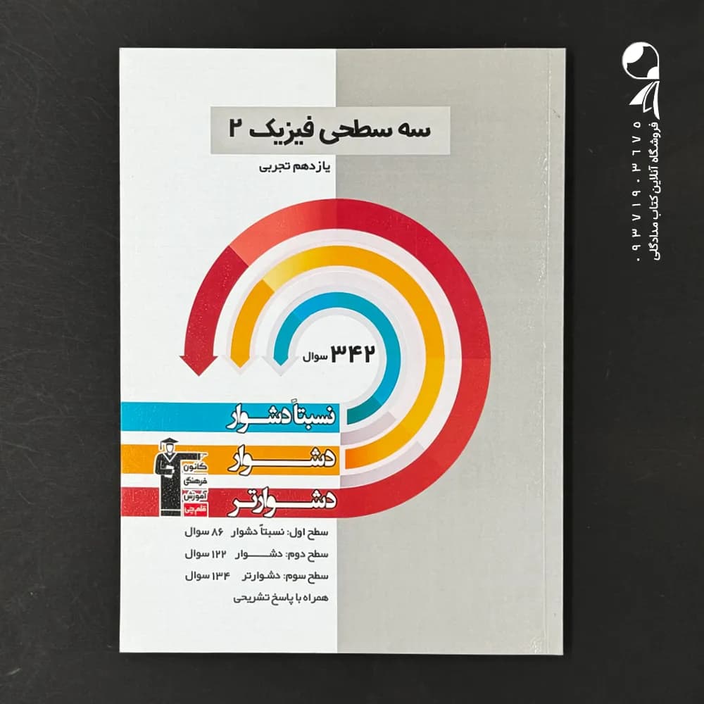 کتاب سه سطحی فیزیک یازدهم رشته تجربی انتشارات کانون قلم چی (دست دوم)