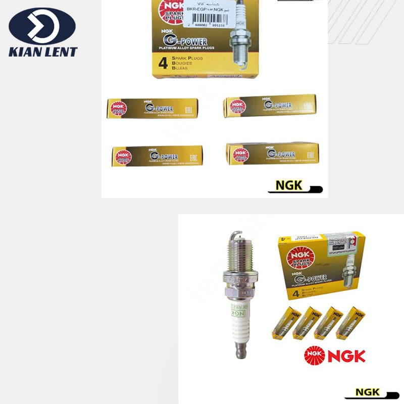 شمع سوزنی پایه کوتاه پلاتینیوم میتسوبیشی پاجرو برند NGK(اورجینال)بسته 4 عددی هرعدد