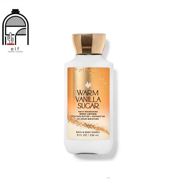 لوسیون بدن بث اند بادی ورکس مدل warm vanilla sugar