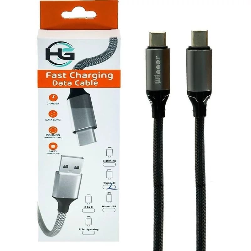کابل دو سر Type-C کنفی Winner 65W | شارژ سریع