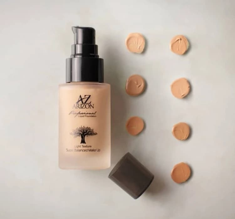 کرم پودر مایع حرفه‌ای آریزون شماره M3 حاوی روغن آرگان، آلوئه‌ورا و SPF 30 — تصویر ۳