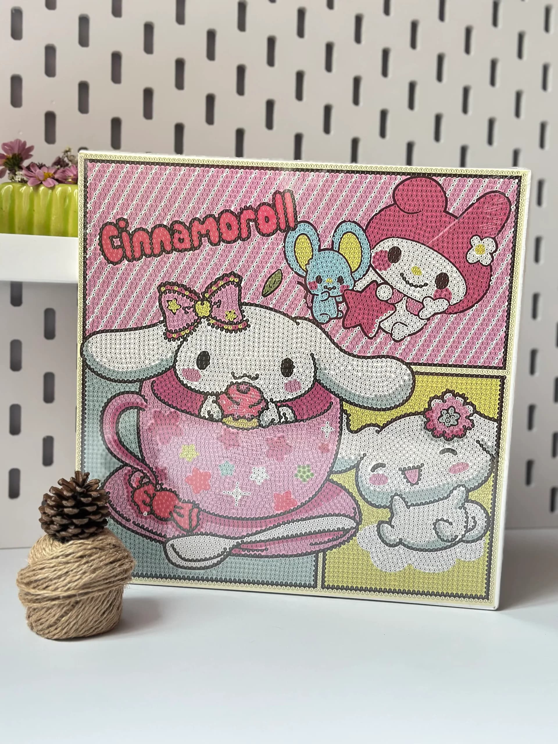 نقاشی الماسی کرومی و دوستان سایز 30×30 طرح شماره 13 — تصویر ۲