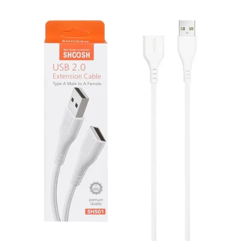 کابل افزایش طول USB مدل شوش SH501 (۱.۵ متر) | اکستنشن مس خالص