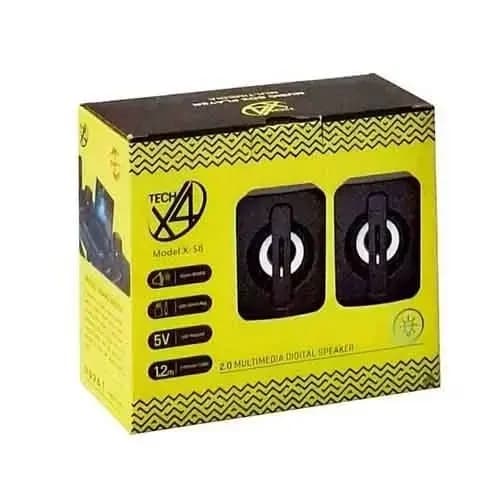 اسپیکر X4TECH مدل X‑S8 | اسپیکر دو تکه لپ تاپی ایکس فورتک