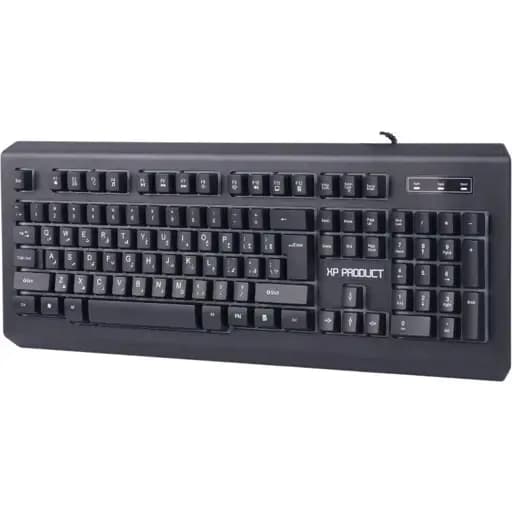 کیبورد گیمینگ XP مدل XP‑12100R | کیبورد RGB باسیم با حروف فارسی — تصویر ۴