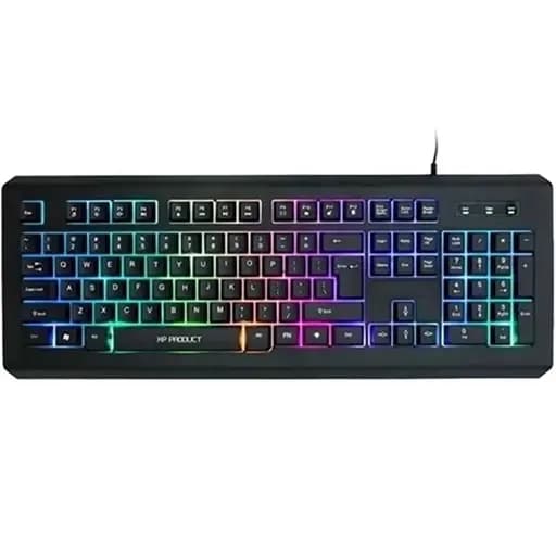 کیبورد گیمینگ XP مدل XP‑12100R | کیبورد RGB باسیم با حروف فارسی