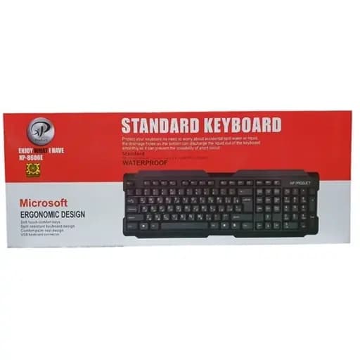 کیبورد باسیم XP مدل 8600 | کیبورد ارگونومیک با عمر 20 میلیون کلیک — تصویر ۵