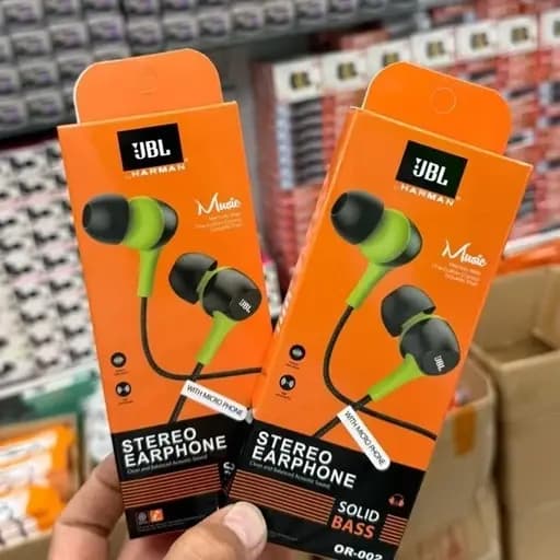 هندزفری سیمی JBL OR‑002 گرید A+++ | صدای استریو شفاف با بیس قوی — تصویر ۲