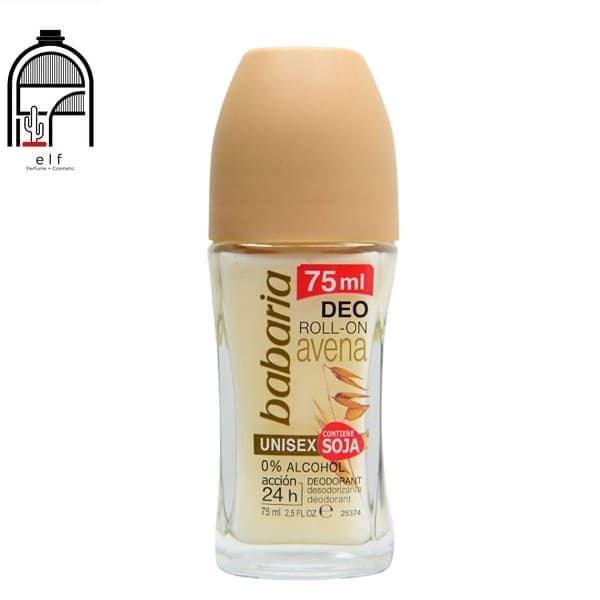 مام رول ضد تعریق باباریا Babaria مدل جو دوسر (جوانه گندم) avena حجم 75 میل — تصویر ۲