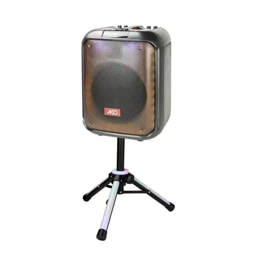 اسپیکر بلوتوثی AKO Sound Box 700 | میکروفون بیسیم و رقص نور