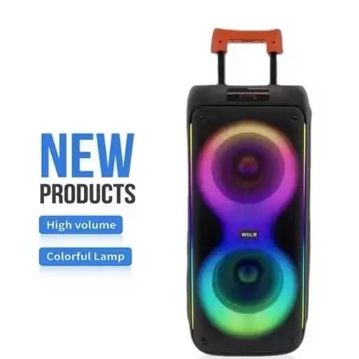 اسپیکر بلوتوثی قابل حمل WDLR DR-8830 | مدل چرخ‌دار با میکروفون — تصویر ۲
