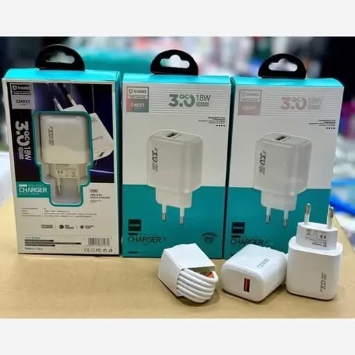 شارژر اصلی X‑Hanz CH026 FH | شارژر 18 وات سوپر فست با کابل میکرو QC3