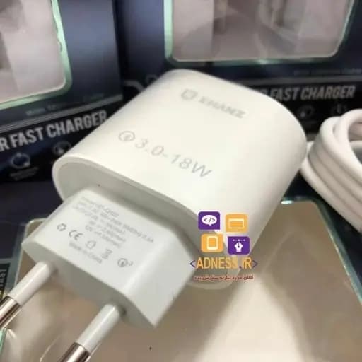 شارژر اصلی X‑Hanz CH026 FH | شارژر 18 وات سوپر فست با کابل میکرو QC3 — تصویر ۲