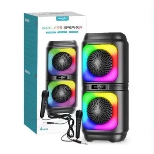 اسپیکر شارژی GTS-2133 | قابلیت کارائوکه و نور RGB