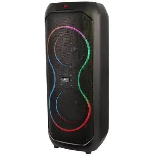 اسپیکر چمدانی ZQS8255+ | دو ساب‌ووفر ۸ اینچ و رقص نور RGB