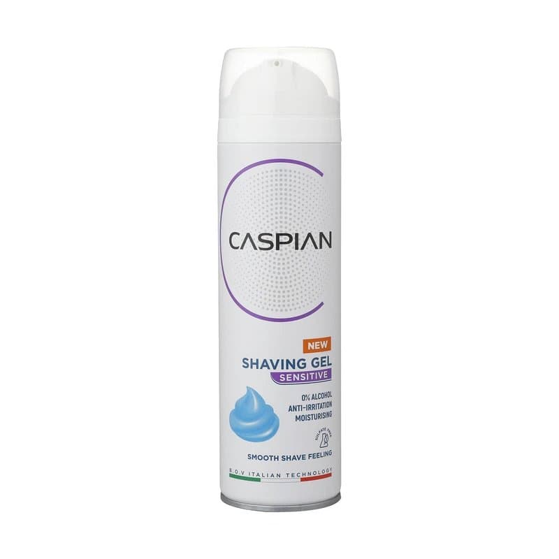 ژل اصلاح کاسپین مدل Sensitive پوست حساس حجم ۲۰۰ میل