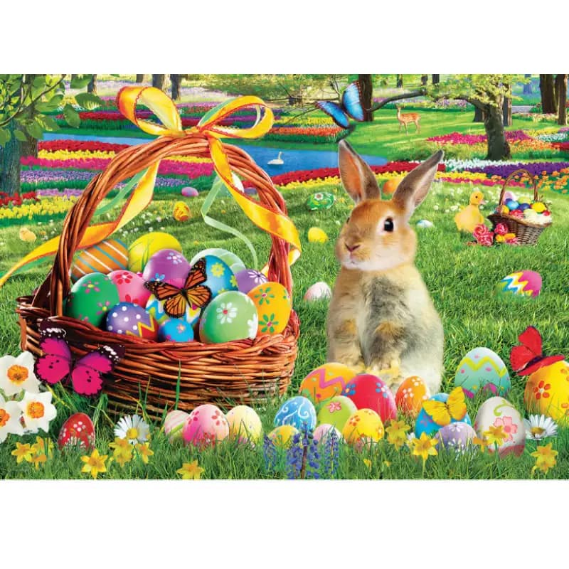 پازل 1000 تکه یوروگرافیک طرح Easter Garden کد 5773 — تصویر ۳