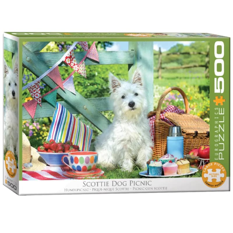 پازل 500 تکه یوروگرافیک طرح Scottie Dog Picnic کد 5461