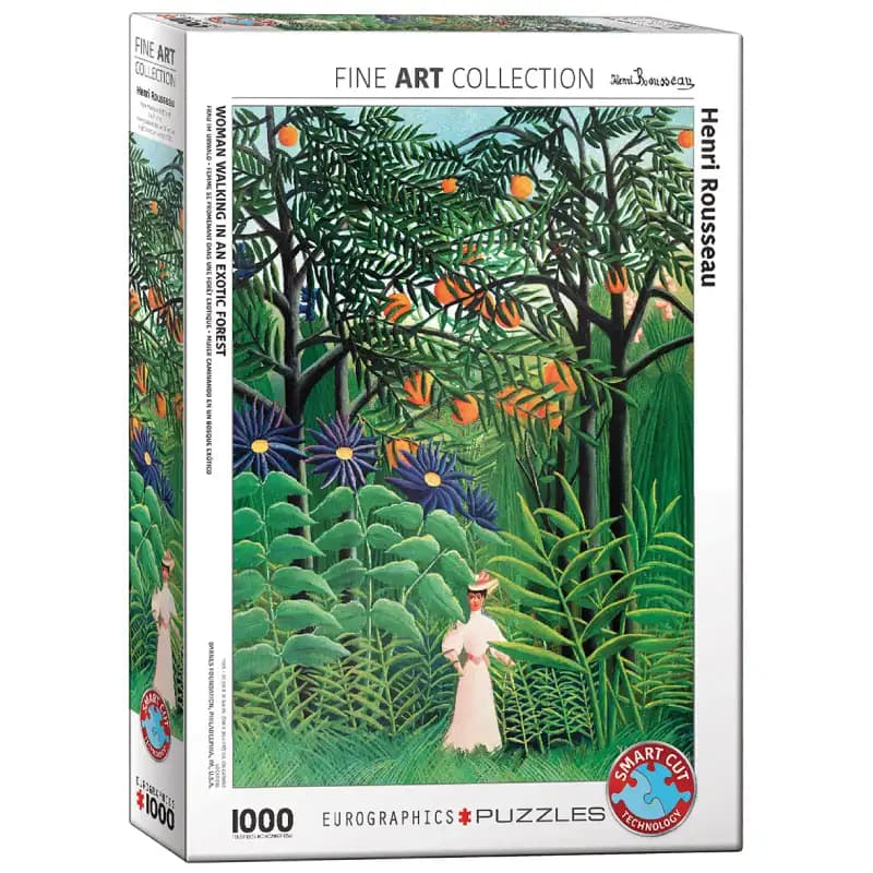 پازل 1000 تکه یوروگرافیک طرح Woman in an Exotic Forest کد 5608 — تصویر ۲
