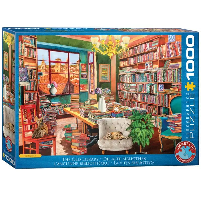پازل 1000 قطعه یوروگرافیک طرح The old library کد 5888 — تصویر ۲