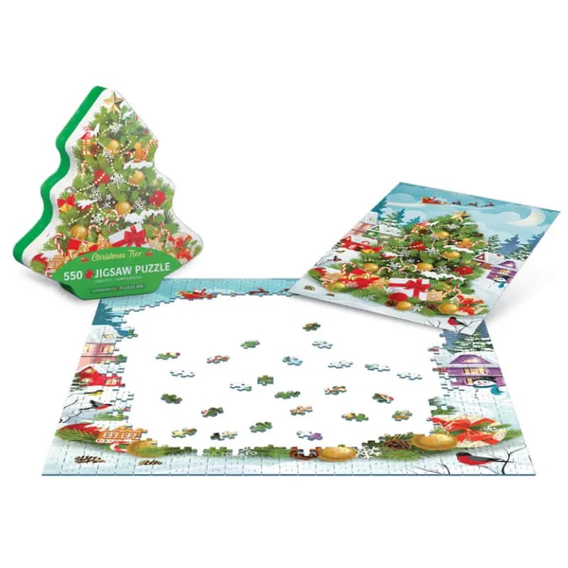 پازل 550 تکه یوروگرافیک طرح Christmas Tree Tin کد 5663 — تصویر ۴