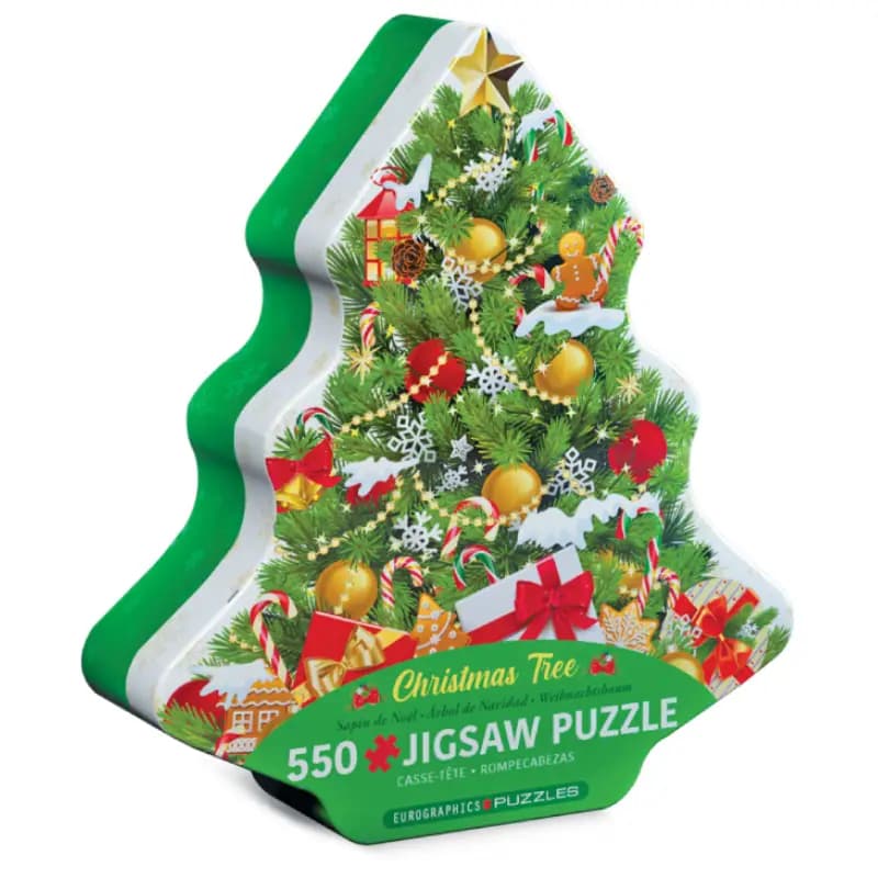 پازل 550 تکه یوروگرافیک طرح Christmas Tree Tin کد 5663
