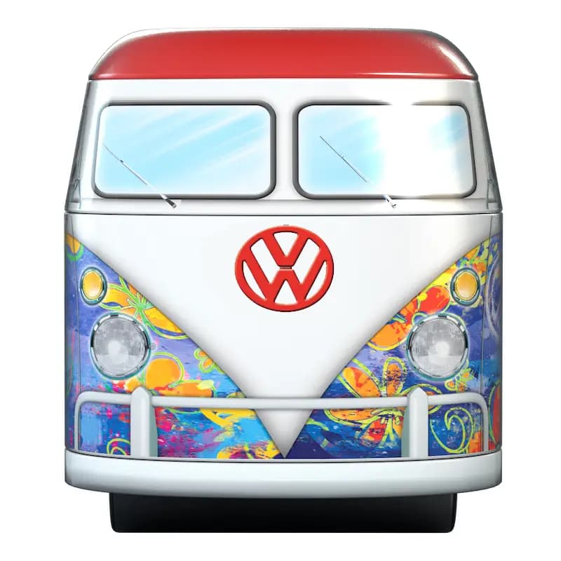 پازل 550 تکه یوروگرافیک طرح VW Bus Tin with Puzzle کد 5561 — تصویر ۶